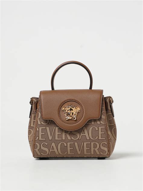 borsa versace collection pelle vitello donna|Borsa a tracolla La Medusa Nero,Oro .